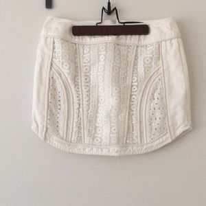Endless Rose White Skirt